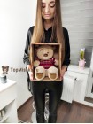 Мишка "Миша в красной майке" 40 см