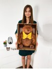 Дизайнерский мишка "Mr.Brown жилетка" 40 см