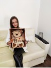 Мишка "Миша в шапке" 40 см