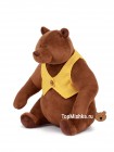 Дизайнерский мишка "Mr.Brown жилетка" 40 см